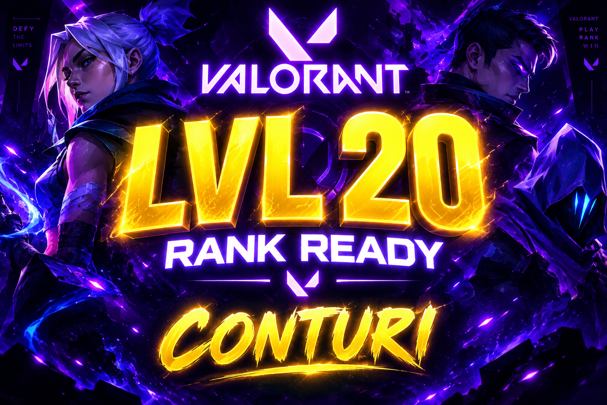 Valorant Lvl 20 Rank Ready Conturi V2